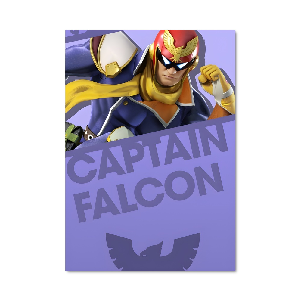 Poster Falcon Punch – affiche Super Smash Bros